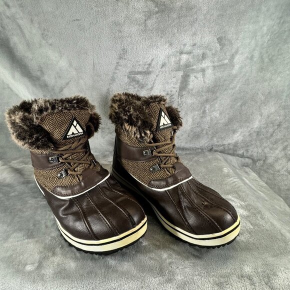 Mishansha Women's 9 Winter Snow Boots Outdoor Non-slip Warm Waterproof with fur - Picture 12 of 16